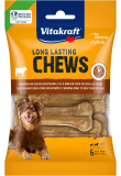 LONG LASTING CHEWS Kauknochen gepresst, 8 cm, 6 Stück