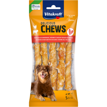 DELI CHEWS Kaurollen mit Huhn, M