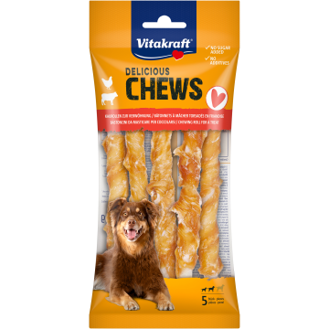 DELI CHEWS Kaurollen mit Huhn, M