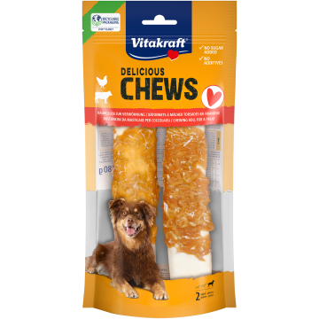 DELI CHEWS Kaurollen mit Huhn, XL
