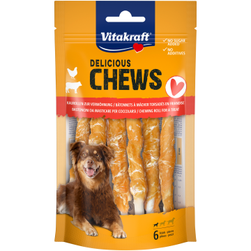 DELI CHEWS Kaurollen mit Huhn, S