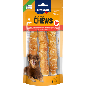 DELI CHEWS Kaurollen mit Huhn, L
