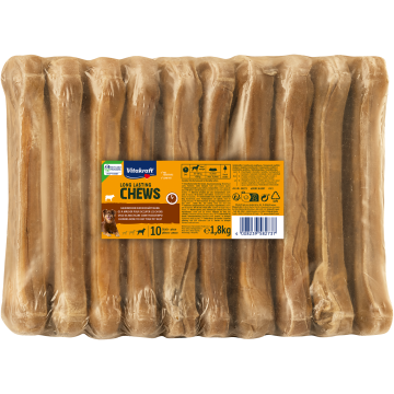 LONG LASTING CHEWS Kauknochen, gepresst, 22cm, 10 Stück