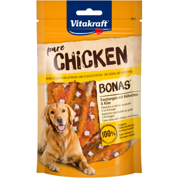CHICKEN BONAS® Kaustangen mit Hühnchen & Käse