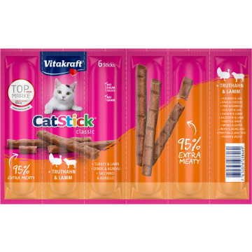 Cat Stick® + Truthahn & Lamm, 6er