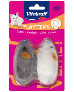 Plüschmäuse mit Quietscher, Langhaar