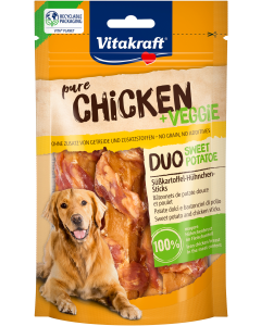 CHICKEN + VEGGIE DUO SWEET POTATOE S&uuml;&szlig;kartoffel-H&uuml;hnchen-Sticks