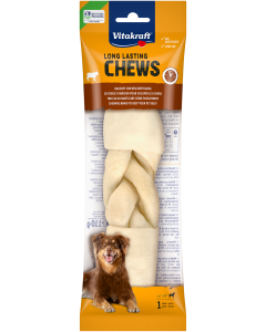 LONG LASTING CHEWS Kauzopf, white, 20 cm, 1 Stück