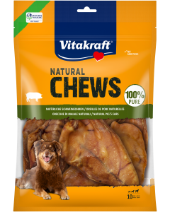 NATURAL CHEWS Natürliche Schweineohren, getrocknet