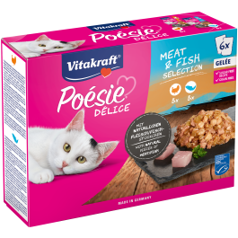 Produkt-Bild zu Po&eacute;sie&reg; D&eacute;lice Multipack Pute und Lachs in Gel&eacute;e