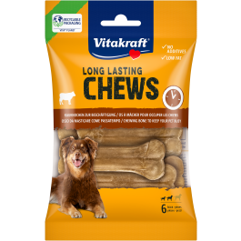 Produkt-Bild zu LONG LASTING CHEWS Kauknochen gepresst, 8 cm, 6 St&uuml;ck