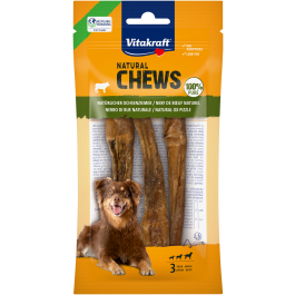 Produkt-Bild zu NATURAL CHEWS Nat&uuml;rlicher Ochsenziemer, geschnitten