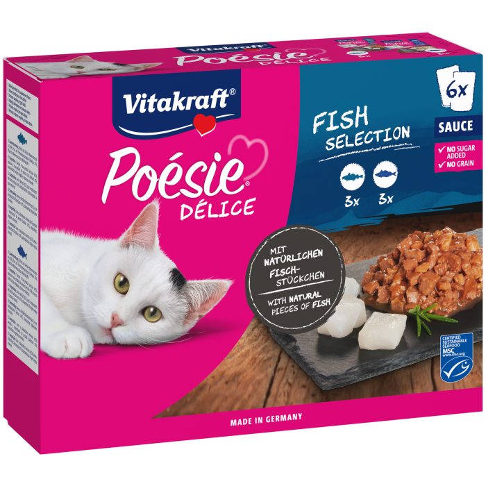 Poésie® Délice in Sauce, Multipack Variante mit Fisch