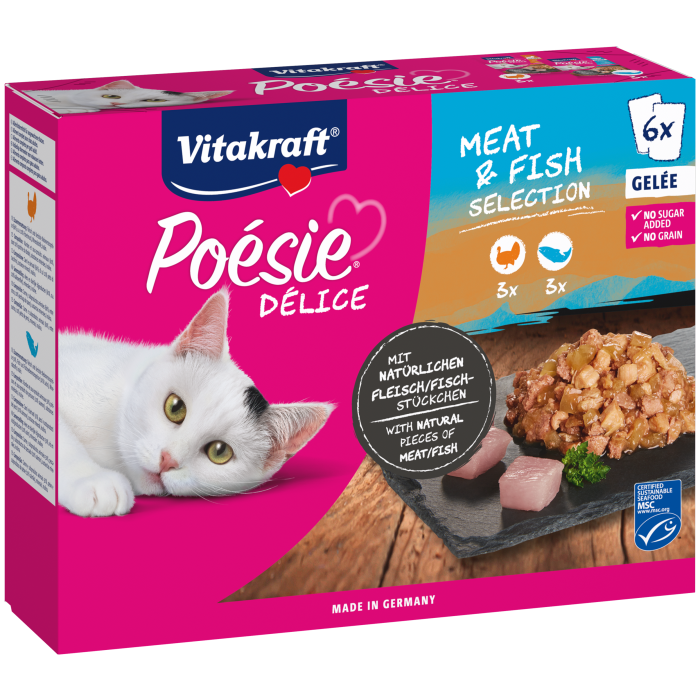 Poésie® Délice Multipack Pute und Lachs in Gelée