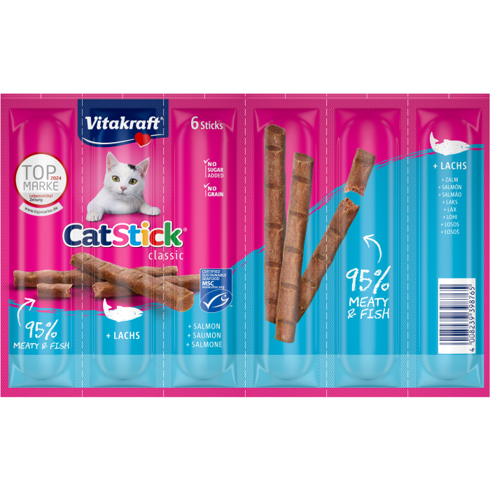 Cat Stick® + Lachs, 6er