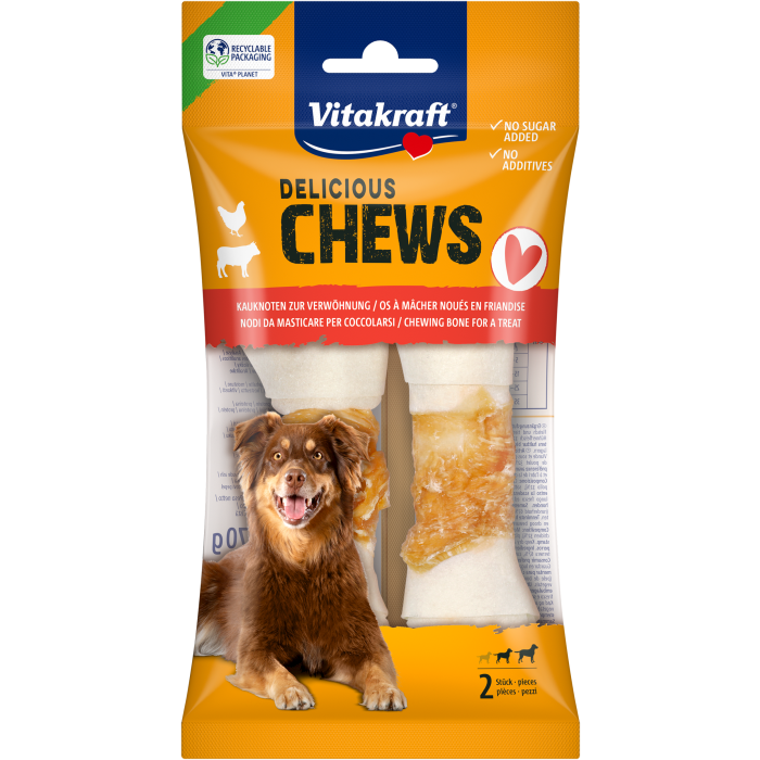 DELI CHEWS Kauknoten mit Huhn, M