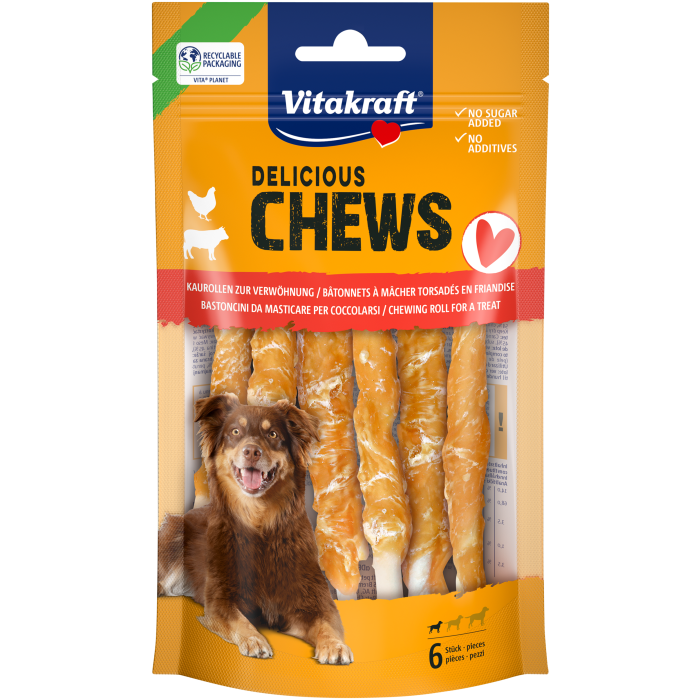 DELI CHEWS Kaurollen mit Huhn, S