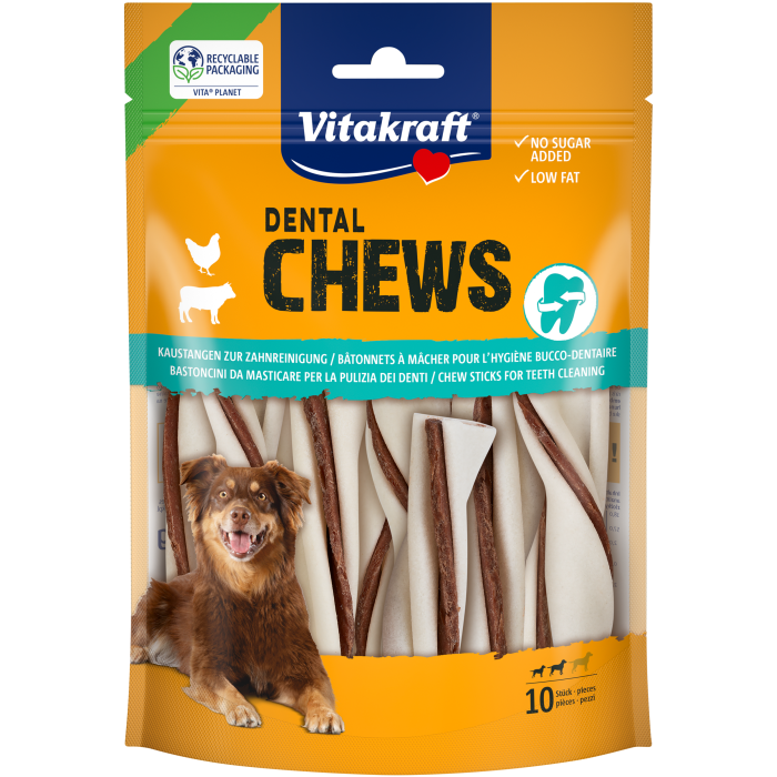 DENTAL CHEWS Kaustangen mit Hühnchen-Füllung, S