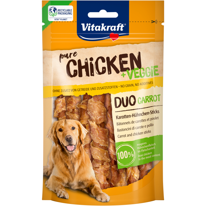 CHICKEN + VEGGIE DUO CARROT Karotten-Hühnchen-Sticks