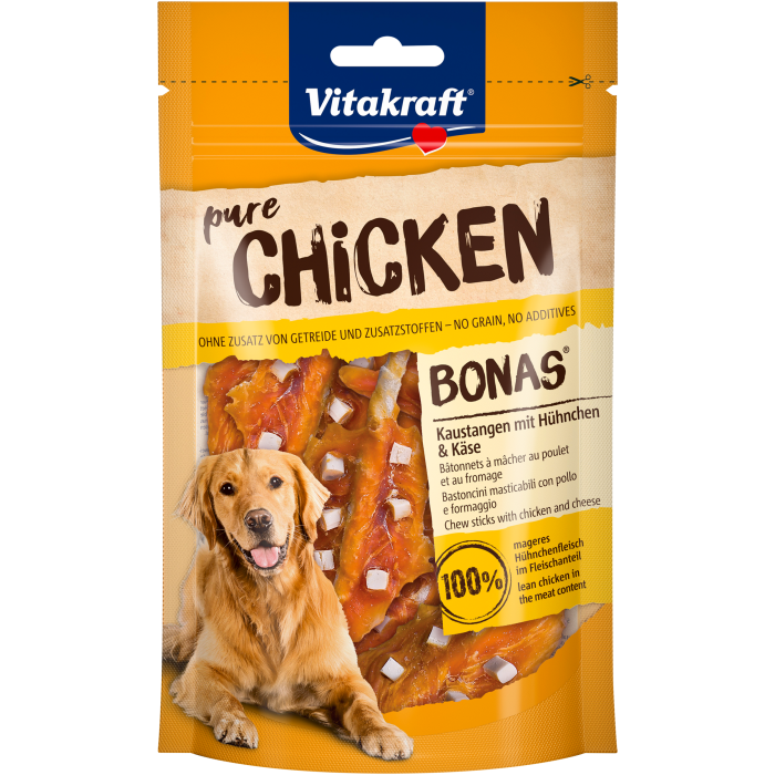 CHICKEN BONAS® Kaustangen mit Hühnchen & Käse