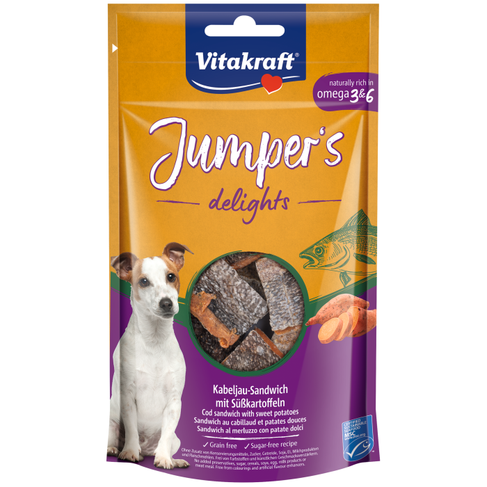 Jumper’s delights Kabeljau-Sandwich mit Süßkartoffeln