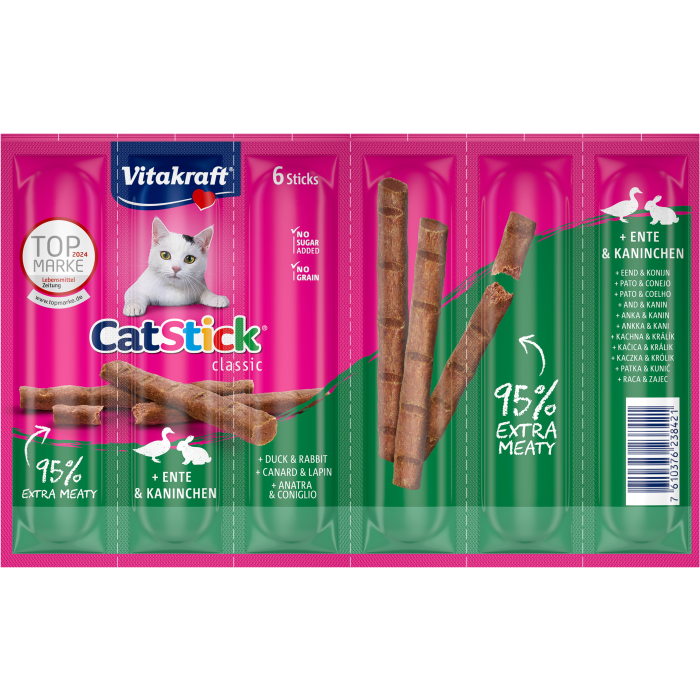 Cat Stick® + Ente & Kaninchen, 6er