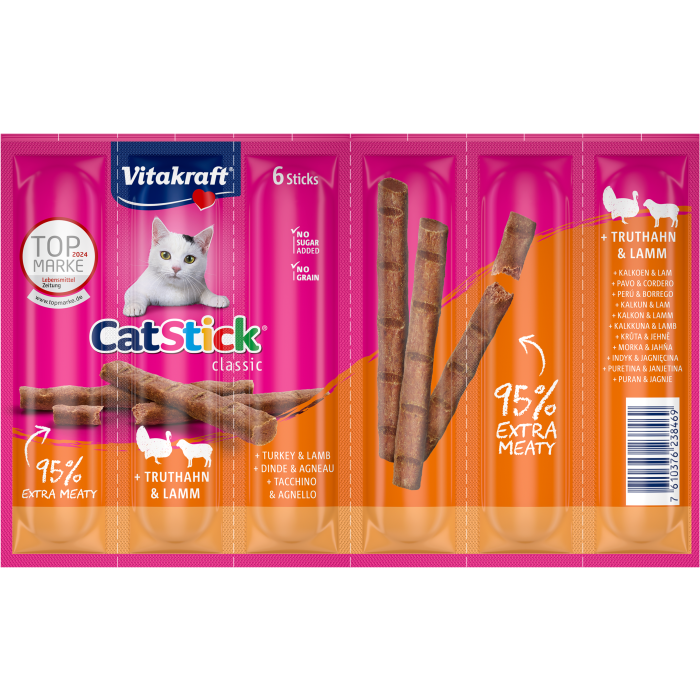 Cat Stick® + Truthahn & Lamm, 6er